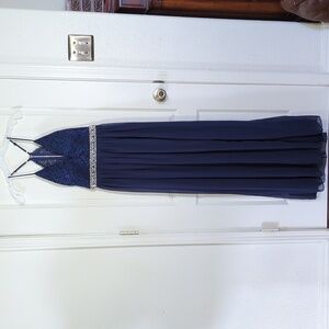 Gorgeous formal NWT Navy  lace & rhinestones Small